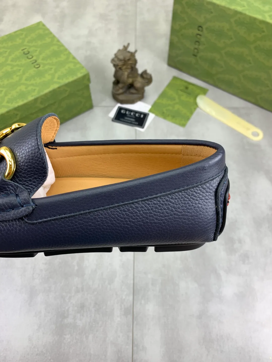 Men's men's shoes💰P360💰[New style]🆘[GUCCI] New classic beanie shoes; Hong Kong original top quality, exquisite craftsmanship, top quality💪🏼High-end boutique men's beanie shoes, British fashion style 🎈The upper is made of Italian imported calfskin🔥, comfortable and breathable, fully imported soft pigskin lining, lazy slip-on Loaf style This fabric is made of 🇮🇹🎈, which is suitable for drivers to drive, and the original non-slip and wear-resistant rubber outsole 🎈Number of codes: 38-45 Multi-color 🉑️ to choose from